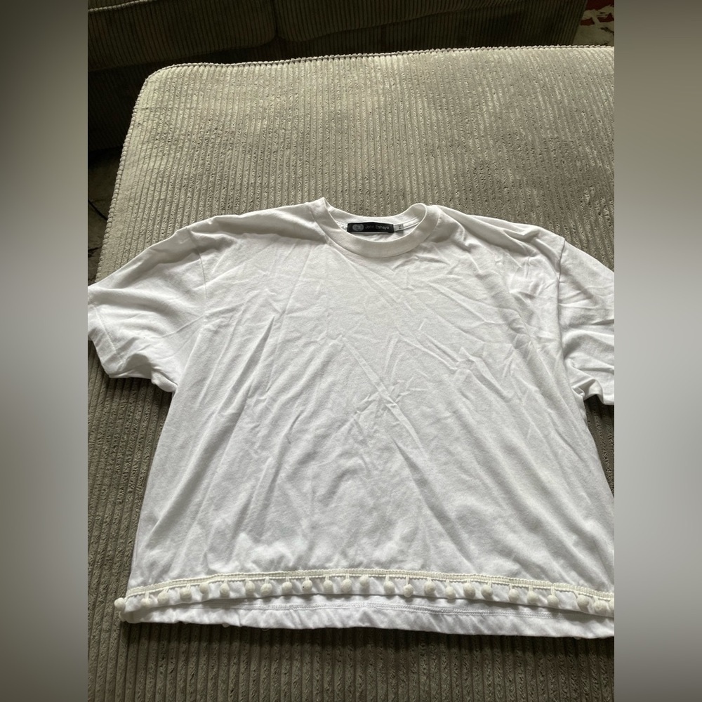 John Eshaya Pom Pom Trim Top‎ Small